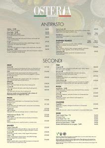 Osteria Due Amici A3 FLAT Menu FINAL_Page_1 | Osteria Due Amici ...