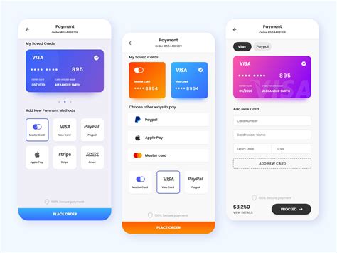 Payment Screens by Aqua 🎃 on Dribbble