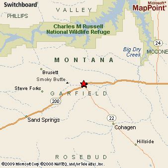 Jordan, Montana Area Map & More