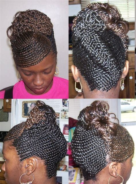 Braided French roll | Roll hairstyle, Hair styles, Braids for black hair