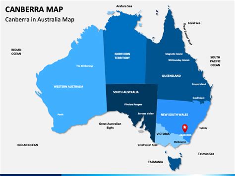 Canberra Map for PowerPoint and Google Slides - PPT Slides