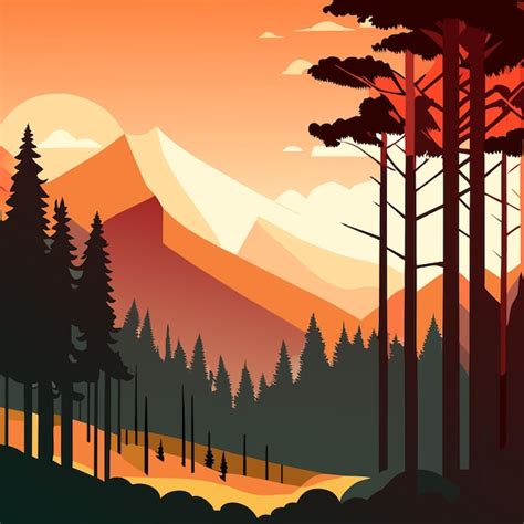 Premium Vector | Empty nature outdoor background