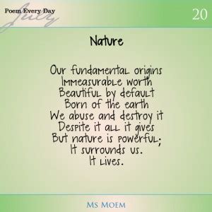 A Poem About Nature | Ms Moem | Poems. Life. Etc.