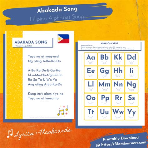 abakada printable - Fil-Am Learners