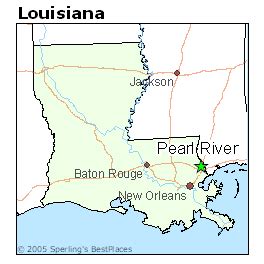 Pearl River Louisiana Map - Shane Darlleen