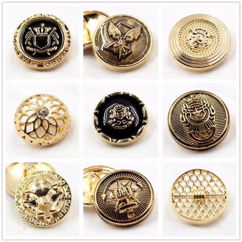 N171122 , 10pcs Metal buttons, clothing accessories DIY handmade materials , Suit coat buttons ...