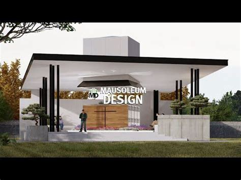 Mausoleum Design - 8 Tomb Large Open Mausoleum Design EP38