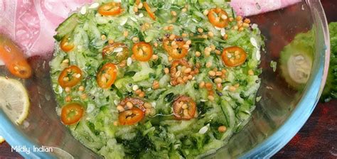 Spicy southindian bittergourd salad. – Mildly Indian