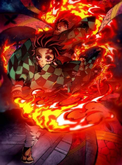 Tanjiro danza de fuego - Kimetsu no Yaiba 82 by EDIPTUS on DeviantArt | Anime demon, Dragon ...