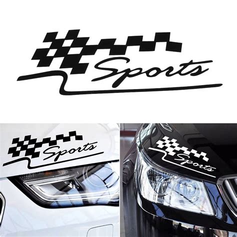 1 Pcs Decal Racing Sports Flag Set Car Stickers Auto Motorcycle ...