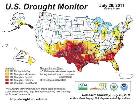 Drought news: A gallery of late July drought monitor maps since 2010 ...