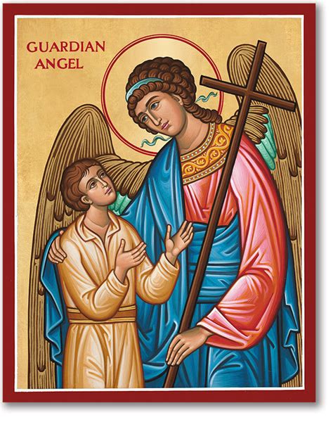 Guardian Angel with Child Icon, Icons of the Holy Angels: Monastery Icons