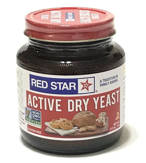 Red Star Active Dry Yeast 4 oz jar EXP Mar 2022 Fresh for Baking Non GMO | Dry yeast, No yeast ...