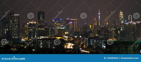 Kuala Lumpur @night editorial stock image. Image of citty - 145683054