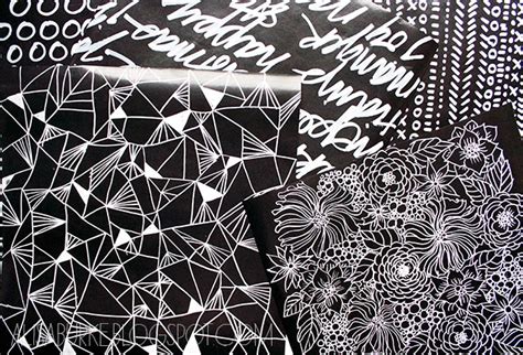 alisaburke: black and white wrapping paper