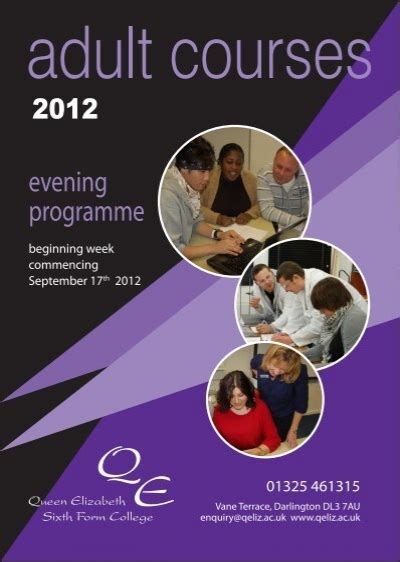 evening programme - Queen Elizabeth Sixth Form College