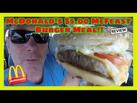 McDonald's $5.00 McFeast Burger Meal!! - YouTube