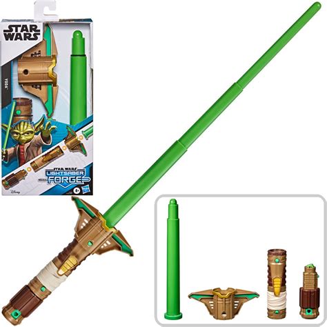 Star Wars Lightsaber Forge Yoda Extendable Green Lightsaber