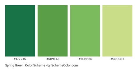 Spring Green Color Scheme » Green » SchemeColor.com