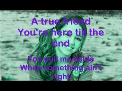 Hannah Montana-True Friend + Lyrics - YouTube