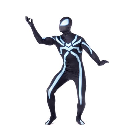 New Spandex Adult Black Spiderman Costume | cosercosplay.com