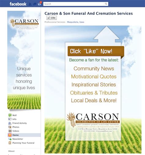 Carson & Son’s One-of-a-Kind Funeral Home Website | Digital Marketing ...