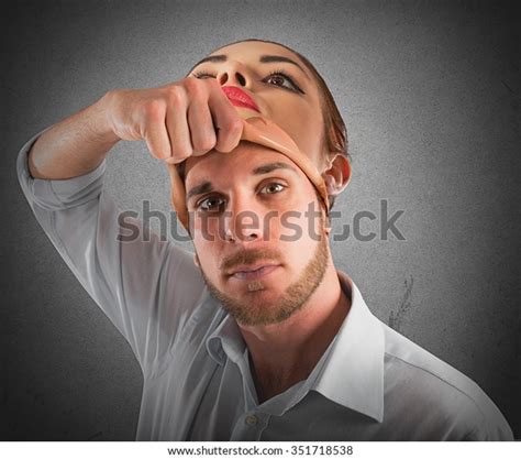 Man Takes Off Mask Woman Stock Photo 351718538 | Shutterstock