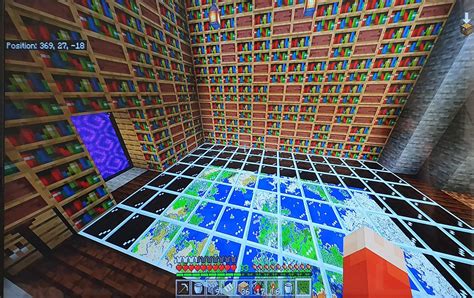 Been working on my map room : r/Minecraft