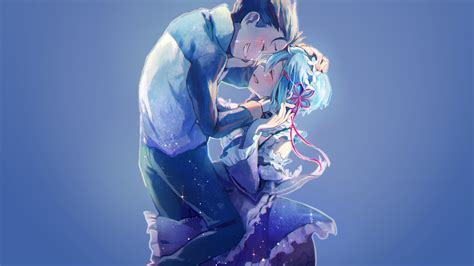 Desktop Wallpaper Subaru, Natsuki Subaru, Rem, Re:Zero, Anime Couple, Hd Image, Picture ...