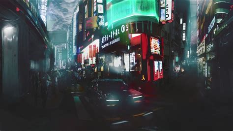 2058 Cyberpunk Environment Concept Art 360° - YouTube