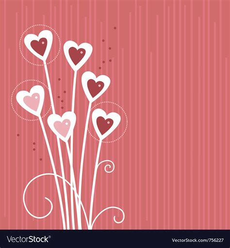 Cartoon background with abstract hearts Royalty Free Vector