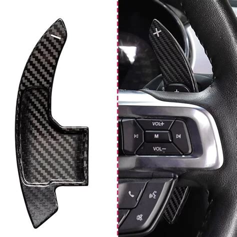 Carbon Fiber Paddle Shifter Extension for 2015-2022 Ford S550 Mustang Carbon Fiber Pars ...