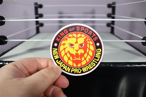 NJPW Logo Sticker new Japan Pro Wrestling water Proof | Etsy