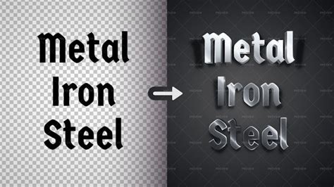 Metal Text Effect - Graphics | Motion Array