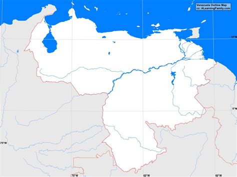 Venezuela Outline Map - A Learning Family