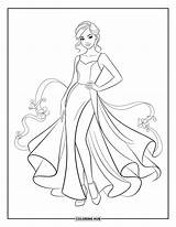 245  Fashion Dress Coloring Pages For Kids & Adults Free Printable PDFs sketch template