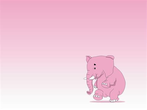 Elephant Pink Cartoon wallpaper | 1024x768 | #9227