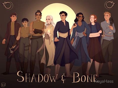 Art of all the main Grishaverse characters standing side by side, with Alina and The Darkling in ...