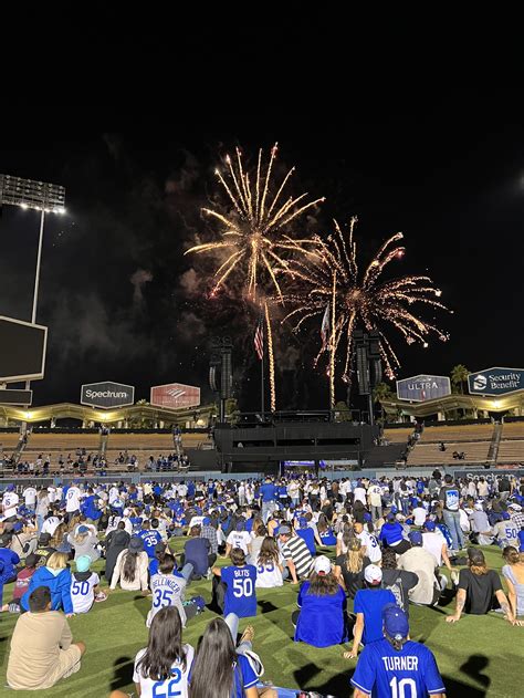 Dodger Stadium Fireworks 2025 - Franky Bernadene