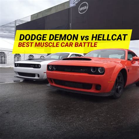 Dodge Demon vs Hellcat: Which Muscle Car is Best? // WhichCar.org