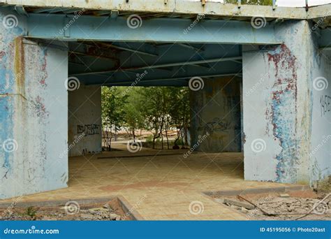 A decaying metal structure stock photo. Image of weathered - 45195056