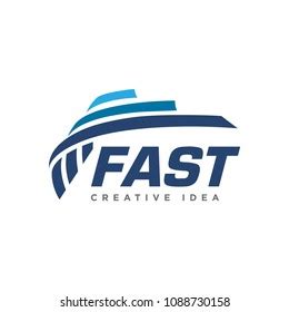 Fast Logo Vector Stock Vector (Royalty Free) 1088730158 | Shutterstock