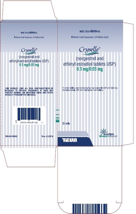 Cryselle - FDA prescribing information, side effects and uses