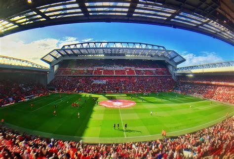 Anfield football stadium - By Ruaraidh Gillies - The revamped Main Stand Anfield - Campamentos ...