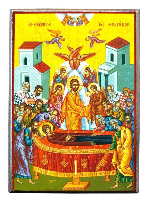 Dormition of Theotokos Byzantine Icon Orthodox Icon - Etsy