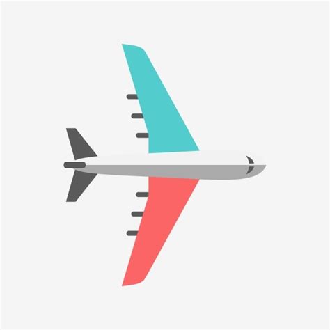 Red Airplane Clipart PNG Images, Blue And Red Airplane Vector Clipart ...