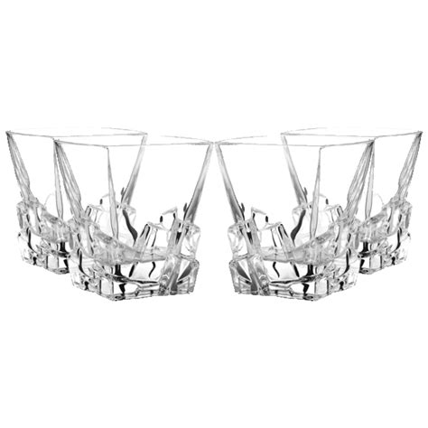 SideDeal: 4-Piece: Berkware Lowball Whiskey Glasses