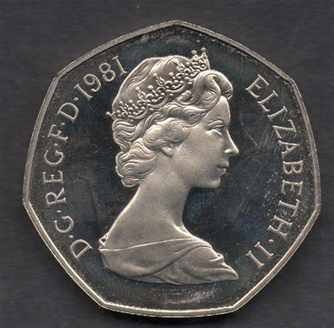 1981 United Kingdom Large Fifty Pence 50p Proof Coin | eBay in 2020 ...