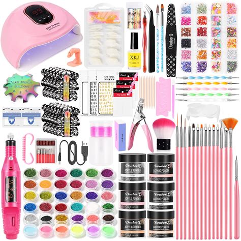 Amazon.com: Acrylic Nail Kit With Drill And U V Light Full Nail Kit Set ...