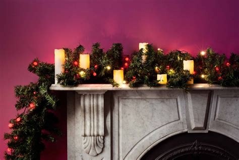 Christmas Mantelpiece Lighting | Christmas lights, Christmas mantels, Christmas